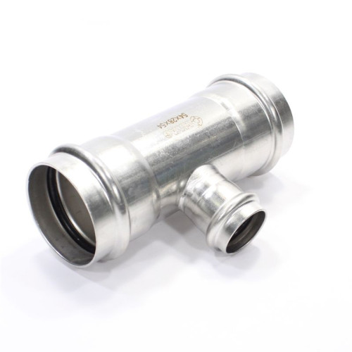 Тройник 54-28-54, WAAG Heavy Inox, пресс-пресс, сталь нержавеющая