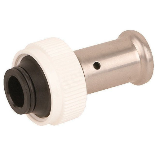 Переходник 20-3/4", Henco PK 19, пресс-резьба, вн., поливинилденфторид, евроконус, с накид.гайкой