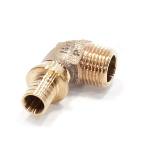 Угольник 90 16-1/2", Rehau RAUTITAN RX+, надв.гильза-резьба, нар., бронза