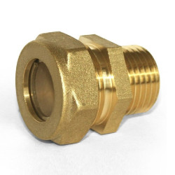 Переходник 15-3/4", Stahlmann EF, обжим-резьба, нар., латунь