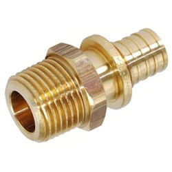 Переходник 40-1 1/4", Rehau RAUTHERMEX, SDR11, надв.гильза-резьба, нар., латунь