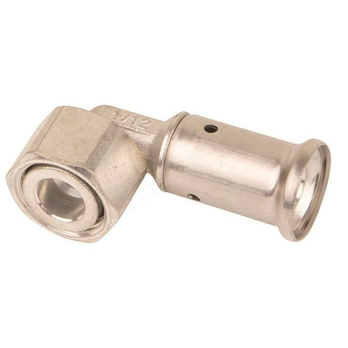 Угольник 90° 32-1", Henco P 34, пресс-резьба, вн., латунь, с накид.гайкой