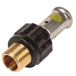 Переходник 32-1", Henco PKG, 17, пресс-резьба, нар., PVDF, газ