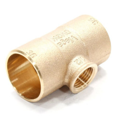 Тройник 35-1/2"-35, Viega R4, 94130G, пайка-резьба, вн., бронза