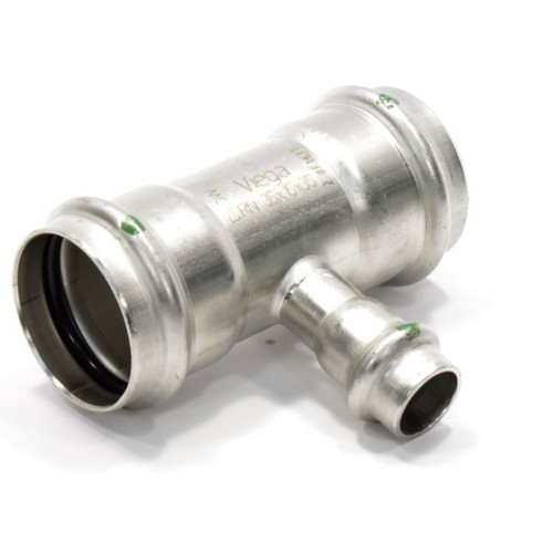 Тройник 35-15-35, Viega Sanpress Inox, 2318, пресс-пресс, сталь нержавеющая