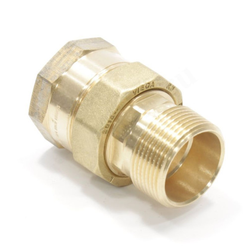 Американка 1 1/4"-1 1/4", Viega R2 3331, резьба-резьба, вн.- нар., бронза