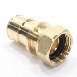 Переходник 25-3/4", WAAG Xpand, обж.кольцо-резьба, вн., латунь, с накид.гайкой