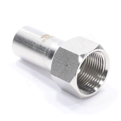 Переходник 22-3/4", WAAG Heavy Inox, труба-резьба, вн., сталь нержавеющая