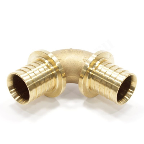 Угольник 90° 63-63, Rehau RAUTITAN, RX, надв.гильза-надв.гильза, бронза