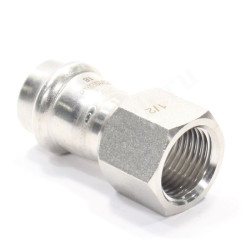 Переходник 18-1/2", WAAG Heavy Inox, пресс-резьба, вн., сталь нержавеющая