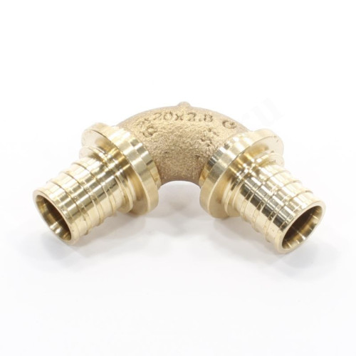 Угольник 90° 20-20, Rehau RAUTITAN PLATINUM, RX, надв.гильза-надв.гильза, бронза