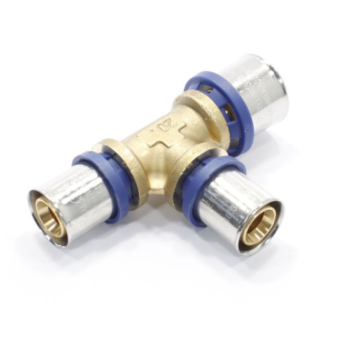 Тройник 26-20-20, General Fittings 5S00, 13, пресс-пресс, латунь