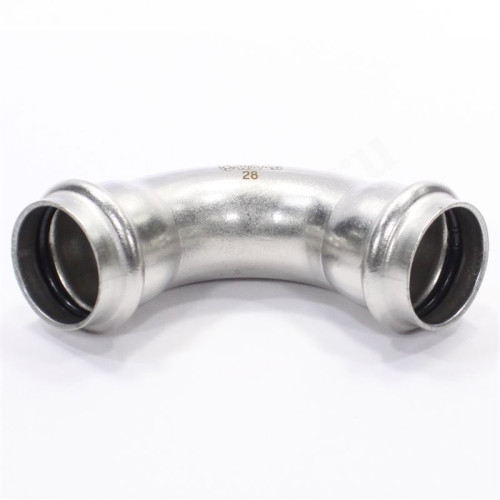 Отвод 90 28-28, WAAG Heavy Inox, пресс-пресс, сталь нержавеющая