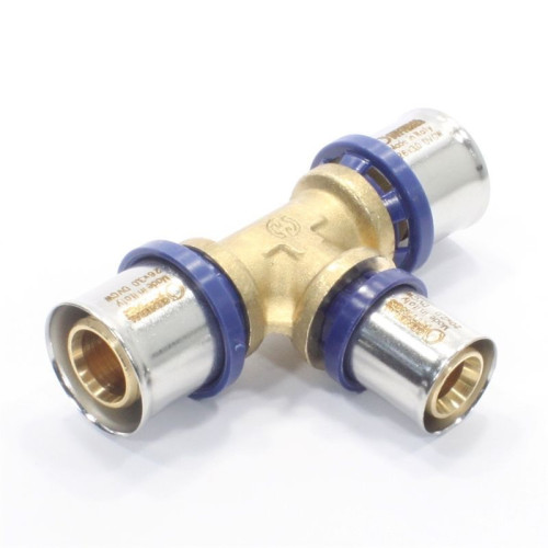 Тройник 26-20-26, General Fittings 5T00, 13, пресс-пресс, латунь