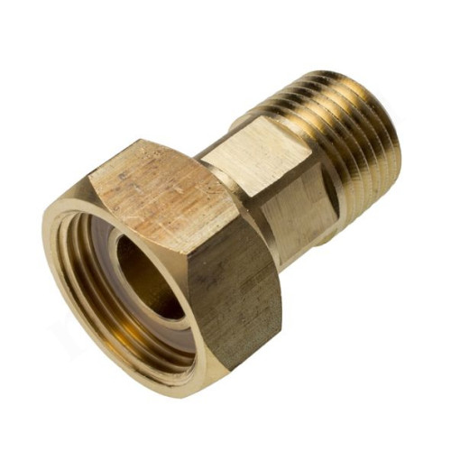Соединение с накидной гайкой 3/4"-1", Sanha PuraFit 3604, резьба-резьба, вн.- нар., бронза, с накид.