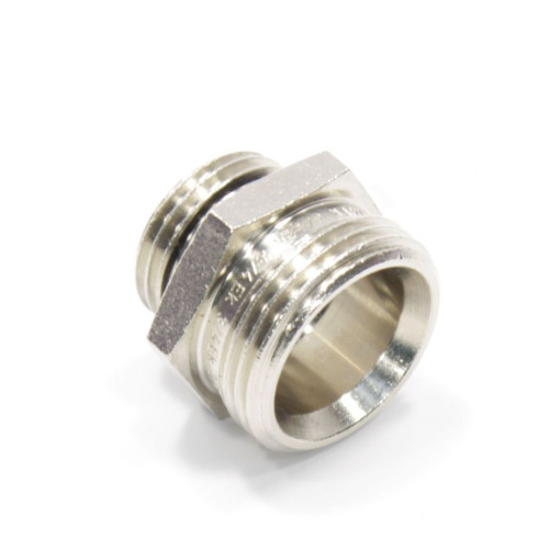 Ниппель 3/4"-1/2", General Fittings 5700 03, резьба-резьба, нар., латунь (никель) евроконус