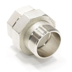 Американка 2"-2", General Fittings 2700 I2, резьба-резьба, вн.- нар., латунь (никель)