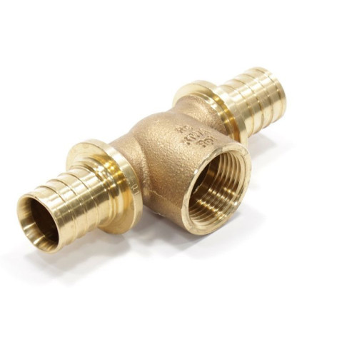 Тройник 32-1"-32, Rehau RAUTITAN, RX+, надв.гильза-резьба, вн., бронза