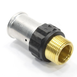 Переходник 32-1", Henco PK, 17, пресс-резьба, нар., PVDF