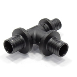 Тройник 20-20-16, Rehau RAUTITAN, PX, надв.гильза-надв.гильза, полифениленсульфон