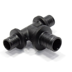 Тройник 20-25-20, Rehau RAUTITAN, PX, надв.гильза-надв.гильза, полифениленсульфон