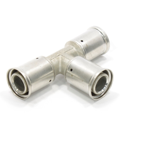 Тройник 32-32-32, Henco P, 9, пресс-пресс, латунь