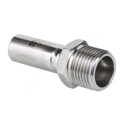 Переходник 35-1 1/4", Valtec VT.INOX-PRESS, труба-резьба, нар., сталь нержавеющая