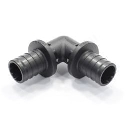 Угольник 90° 32-32, Rehau RAUTITAN, PX, надв.гильза-надв.гильза, полифениленсульфон