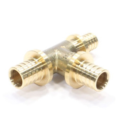 Тройник 20-20-16, WAAG Axial, надв.гильза-надв.гильза, латунь