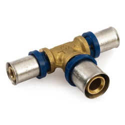 Тройник 20-16-16, General Fittings 5S00, 13, пресс-пресс, латунь