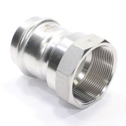 Переходник 54-2", WAAG Heavy Inox, пресс-резьба, вн., сталь нержавеющая