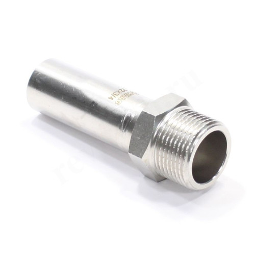 Переходник 22-3/4", WAAG Heavy Inox, труба-резьба, нар., сталь нержавеющая