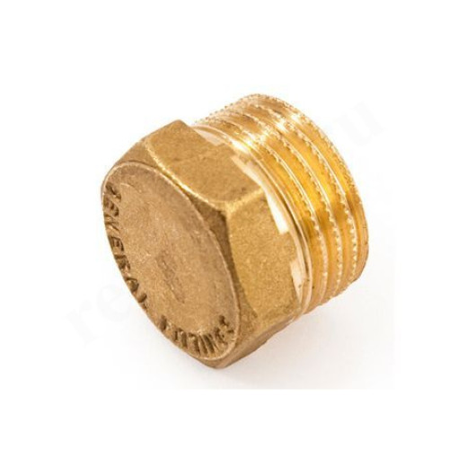Заглушка 3/8", General Fittings 2600 40, резьба, нар., латунь