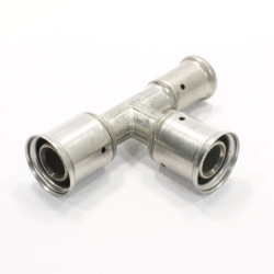 Тройник 26-26-20, Henco P, 11, пресс-пресс, латунь