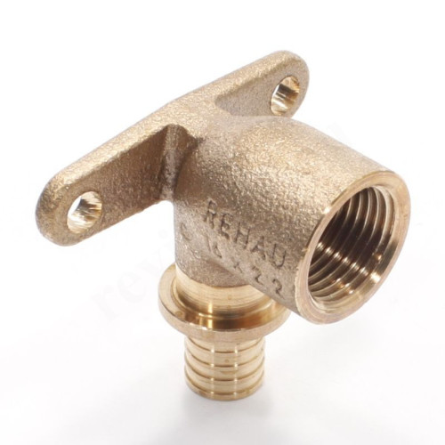 Водорозетка 20-1/2", Rehau RAUTITAN RX+, надв.гильза-резьба, вн., бронза, L44, длинный патрубок