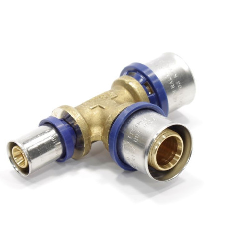 Тройник 26-26-16, General Fittings 5S00, 13, пресс-пресс, латунь