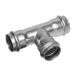 Тройник 42-42-42, Sanha NiroSan, 9130, пресс-пресс, сталь нержавеющая