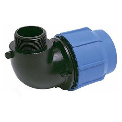 Угольник 90° 25-1", Джилекс, обжим-резьба, нар., ПНД