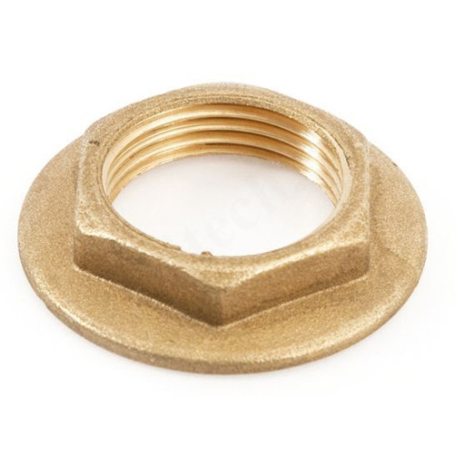 Контргайка 2", General Fittings 2600 D7, резьба, вн., латунь, с фланцем