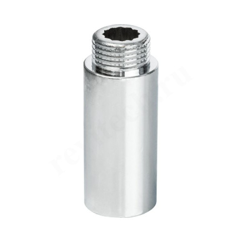 Удлинитель 1/2"-1/2", General Fittings 2600 D8, резьба-резьба, вн.- нар., латунь (хром), L55