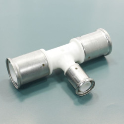 Тройник 32-20-32, Henco PKW, 10, пресс-пресс, PVDF