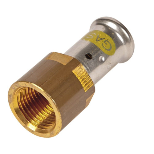 Переходник 26-3/4", Henco PG, 18, пресс-резьба, вн., латунь, газ