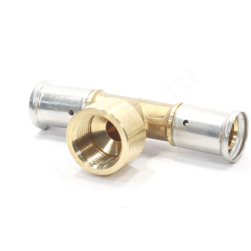 Тройник 20-3/4"-20, Henco P, 13, пресс-резьба, вн., латунь