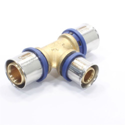 Тройник 32-26-32, General Fittings 5T00, 13, пресс-пресс, латунь