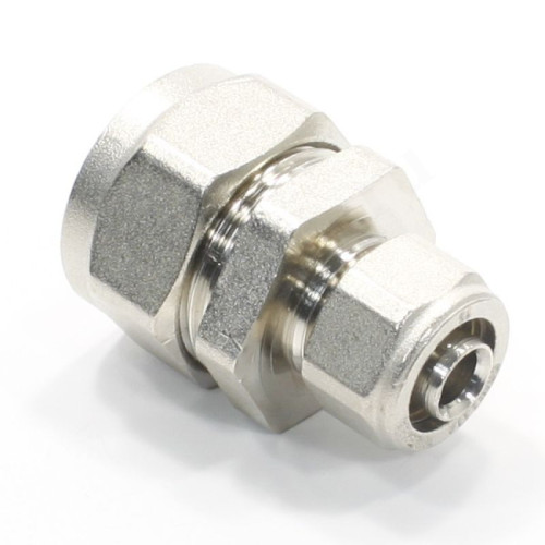 Муфта 26-16, General Fittings 5300, 03, обжим-обжим, латунь (никель)