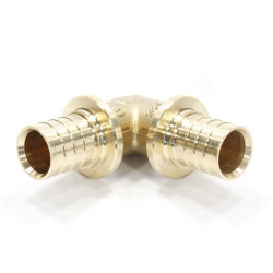 Угольник 90 32-32, General Fittings 3400 20, надв.гильза-надв.гильза, латунь