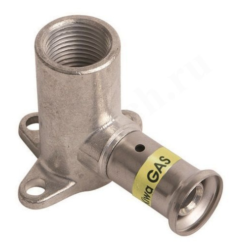 Водорозетка 16-1/2", Henco PG, 2, пресс-резьба, вн., латунь, газ