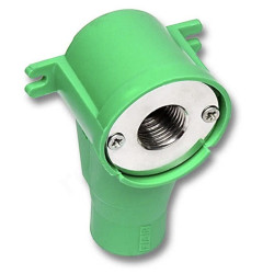 Водорозетка 15-1/2", Sanha NiroSan, 9471, пресс-резьба, вн., сталь нержавеющая, с шумоизоляцией