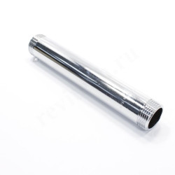 Удлинитель 1"-1", General Fittings 2600 43, резьба-резьба, нар., латунь (хром), L200