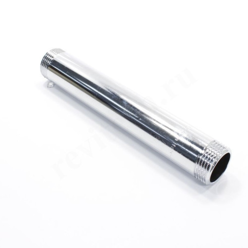 Удлинитель 1"-1", General Fittings 2600 43, резьба-резьба, нар., латунь (хром), L200